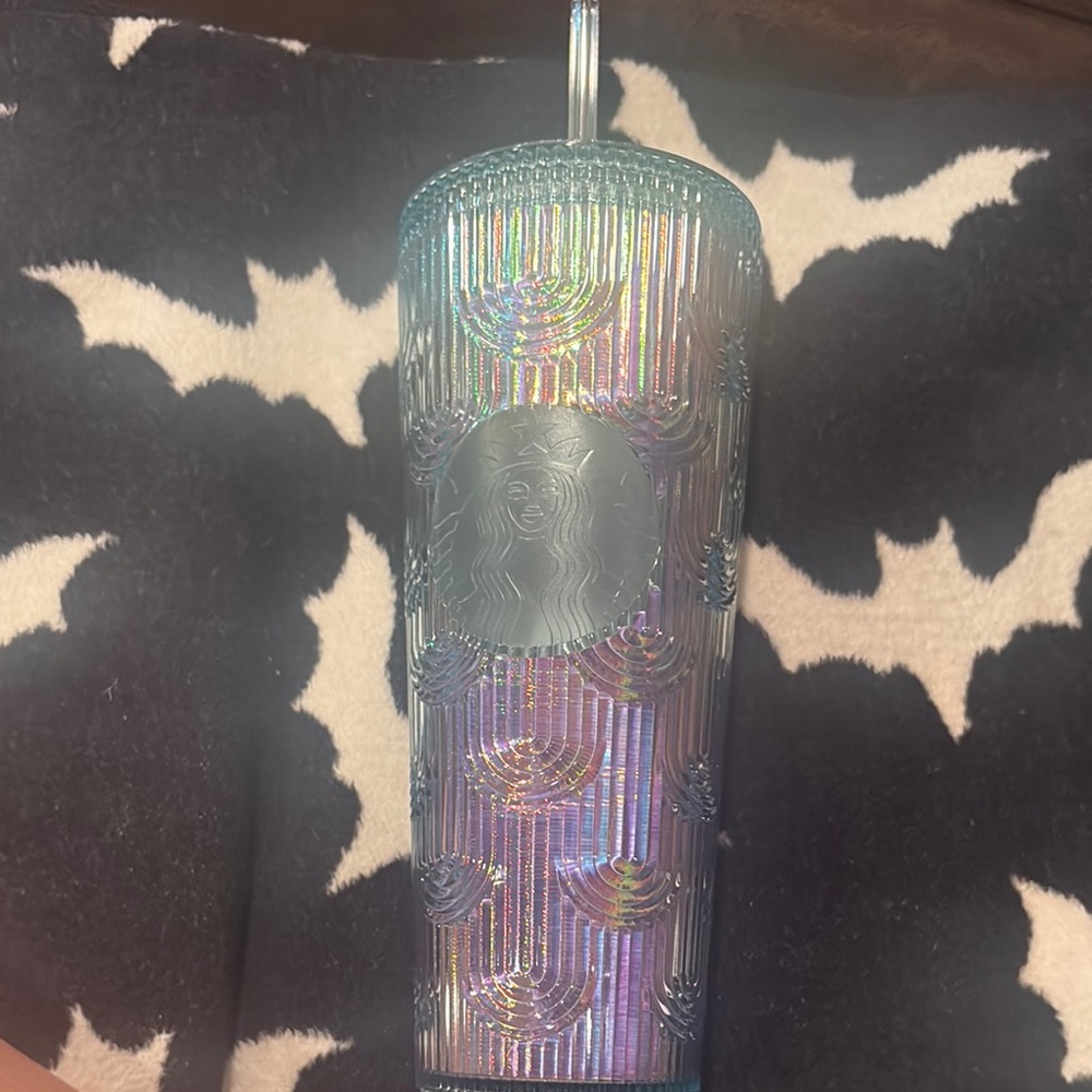 Starbucks Holographic Blue Tumbler